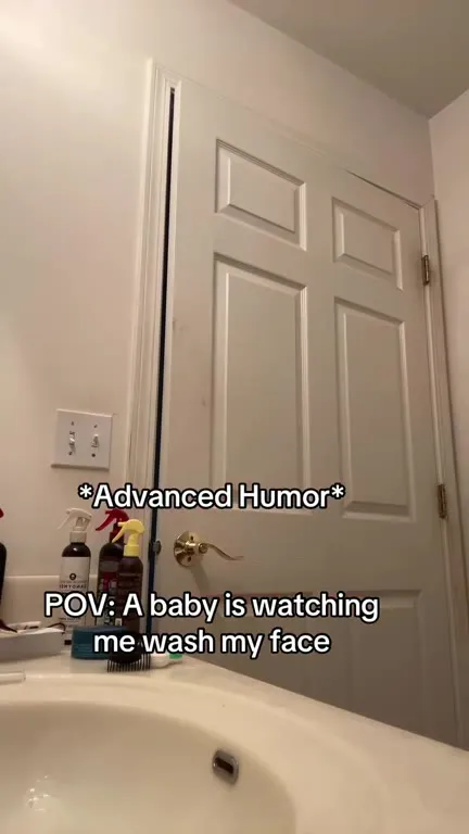 Baby Watches Face Washing