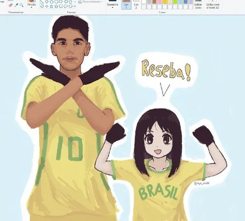 Torcida brasileira dizendo Reseba