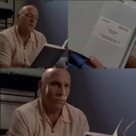 Paul Allen Business Card Reaction