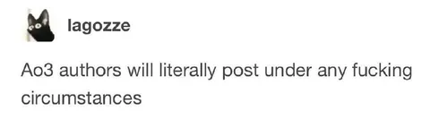 AO3 Authors Post Anyway