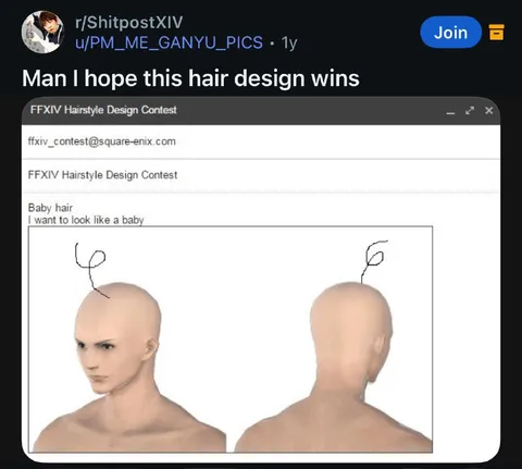 FFXIV Baby Hair Design Contest