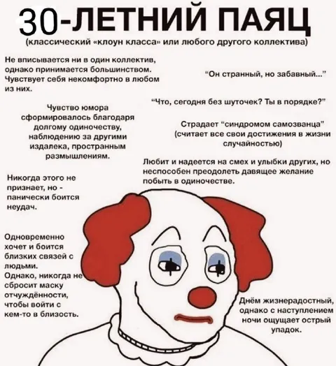 30-летний паяц и одиночество