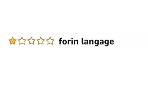 One-Star Foreign Language Rating