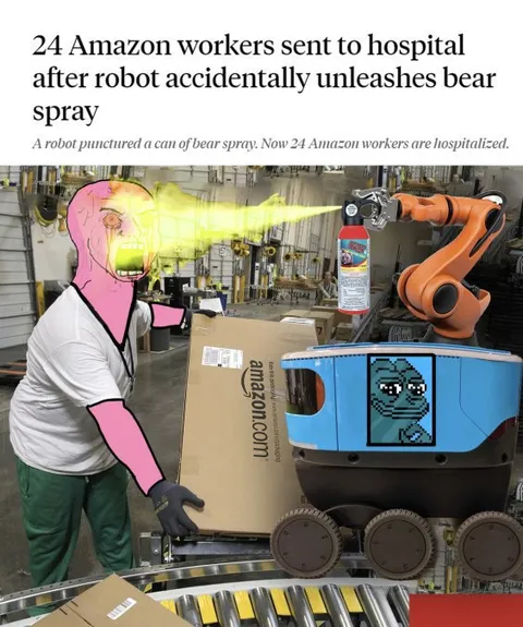 Amazon Robot Bear Spray Accident