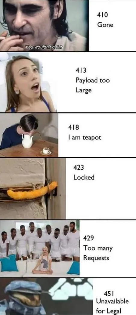 HTTP Error Codes as Memes