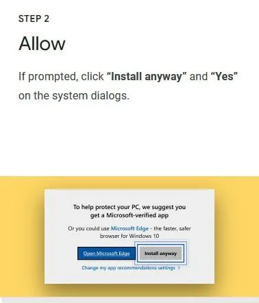 Install Chrome Anyway