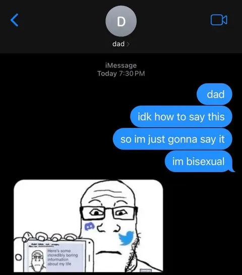 Dad Gets a Bisexual Text
