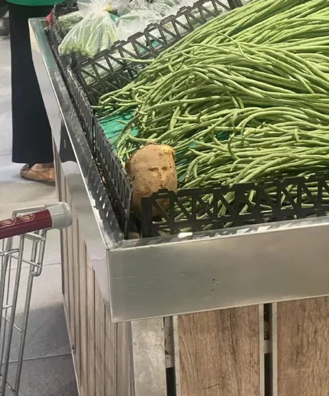Картошка среди стручковой фасоли