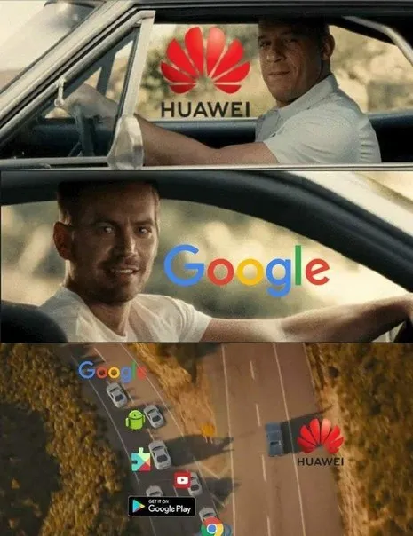 Huawei против Google на дороге