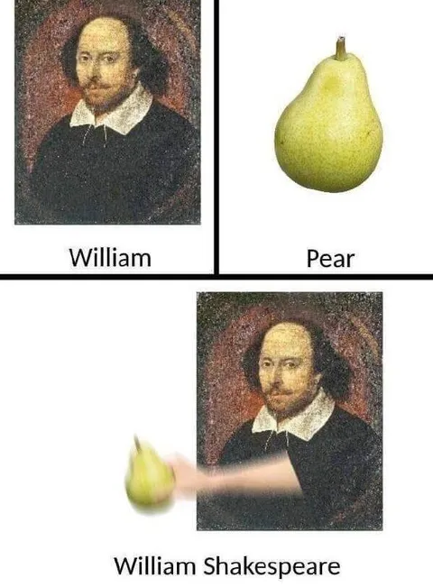William Pear Shakespeare Rebus