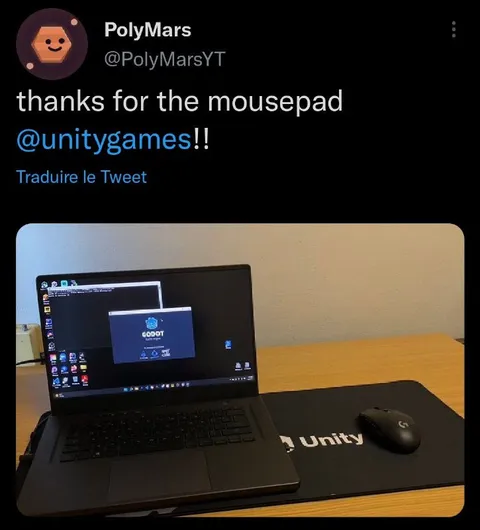 Thanks for the Unity mousepad