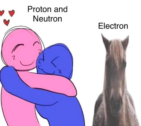 Proton and Neutron Hug Electron