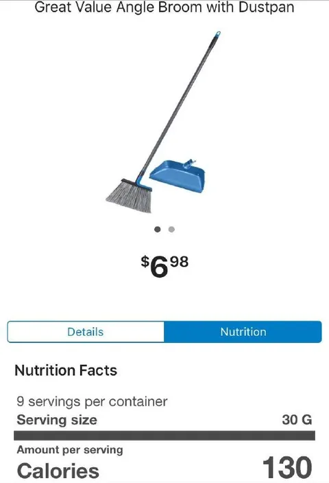 Broom Nutrition Facts