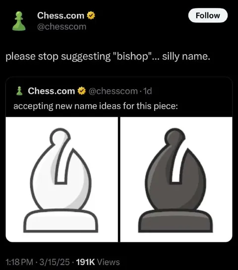 Bishop Is a Silly Name