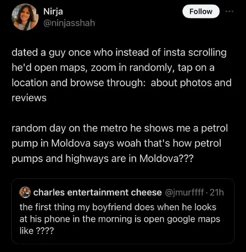 Boyfriend Obsessed With Google Maps