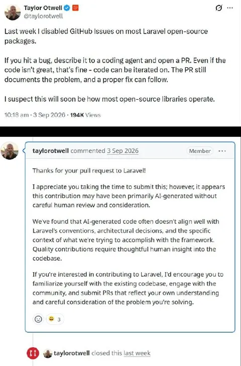 AI Code Rejected by Laravel