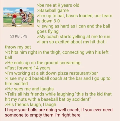 Baseball Coach Ball Revenge