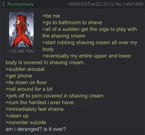 Shaving Cream Greentext Breakdown