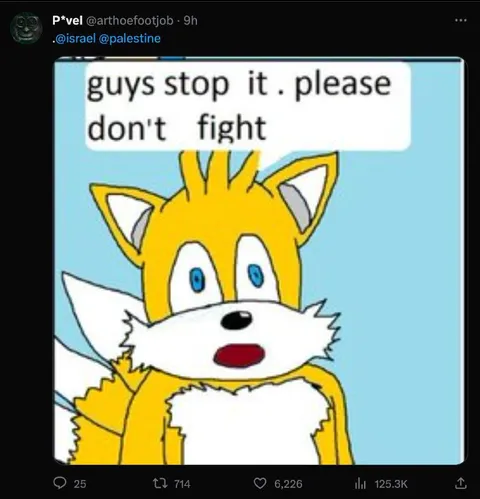Tails Asks Them to Stop Fighting