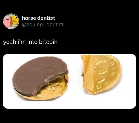 Chocolate Coin Bitcoin Joke