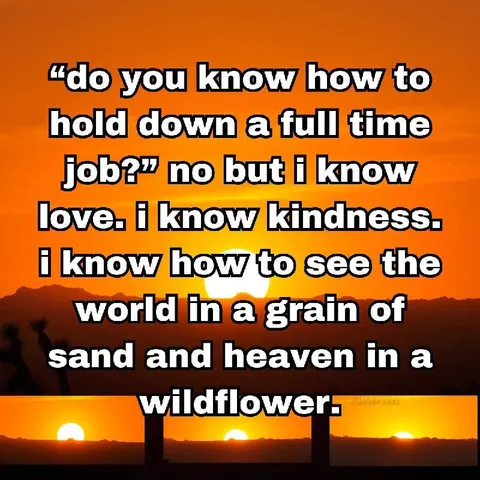 Knowing Love Instead of Work