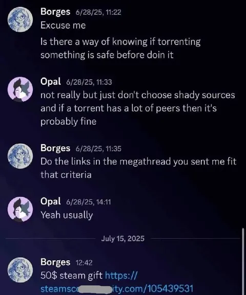 Torrent Safety Then Steam Gift