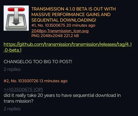 Twenty Years for Sequential Downloads