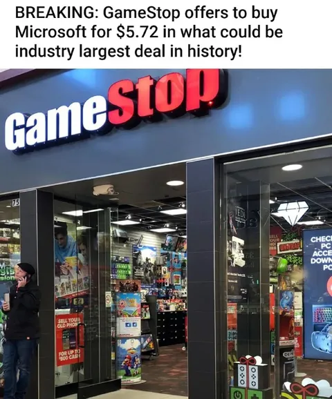 GameStop Buys Microsoft for $5.72