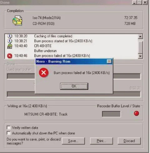 Nero Burning Rom Failure