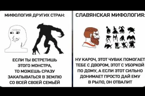 Славянская мифология против других стран
