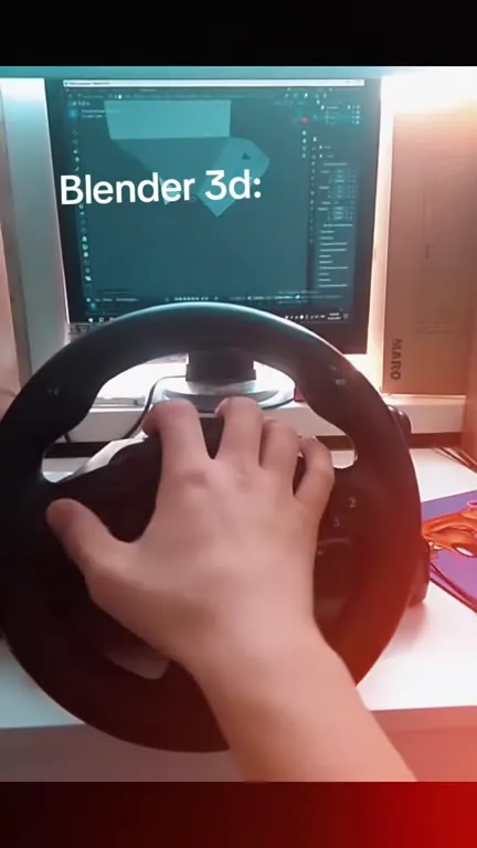 Blender 3D Racing Wheel