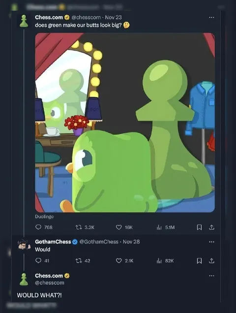 Would what?! green butt joke