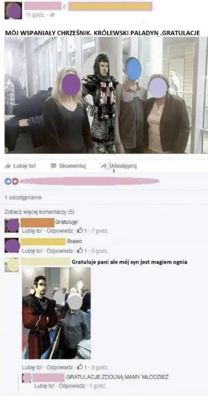 Wspaniały chrześnik, królewski paladyn