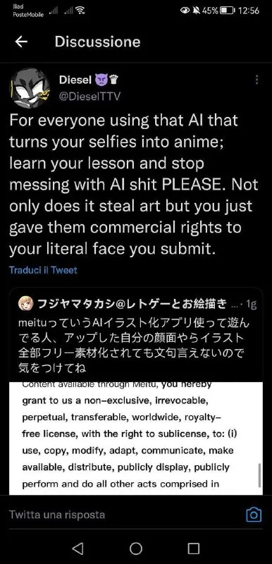 AI Anime Selfie Commercial Rights