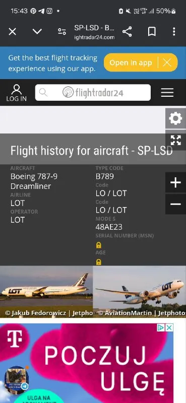 Boeing o oznaczeniu SP-LSD