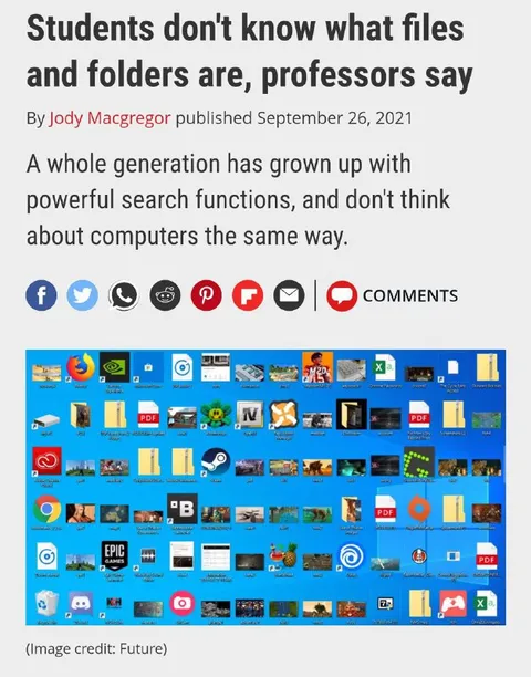 Students Don’t Know Files and Folders