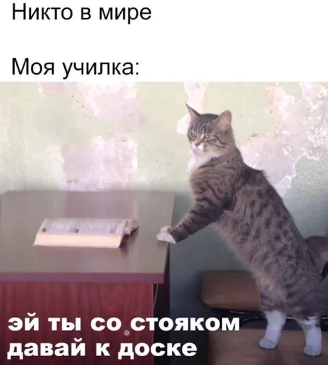Учительница вызывает к доске