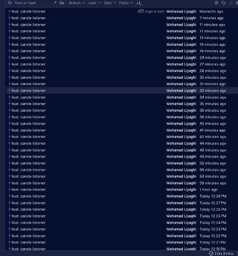 Endless Candle Listener Commits