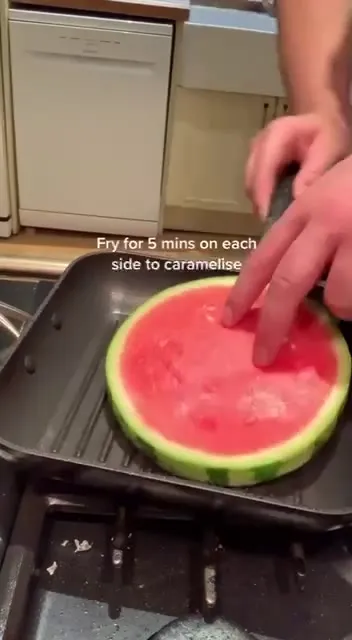 Watermelon Pizza on the Grill