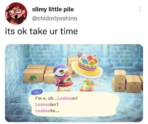 Animal Crossing Lesbian Hesitation
