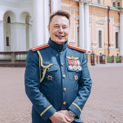 Илон Маск в парадной форме
