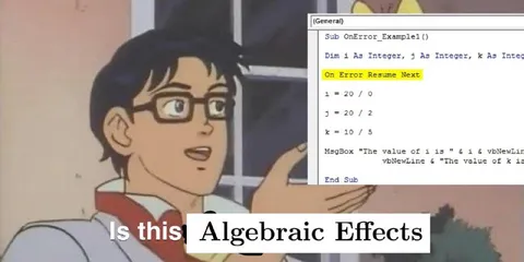 Is This Algebraic Effects