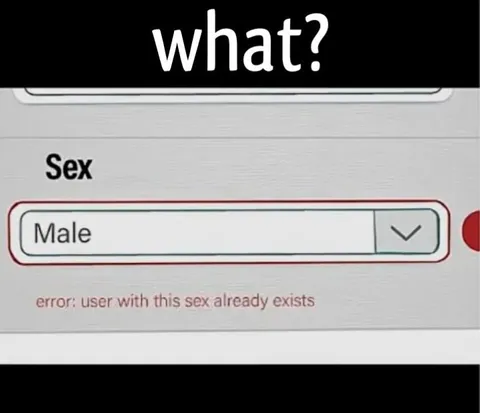 User With This Sex Already Exists