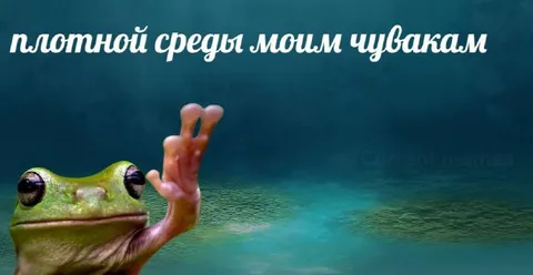 Плотной среды моим чувакам