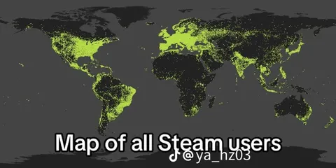 Map of All Steam Users