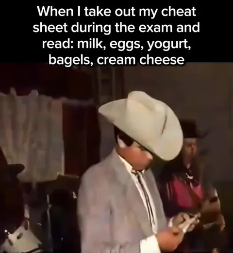 Cheat Sheet Turns Into a Corrido