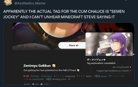 Minecraft Steve Says Semen Jockey
