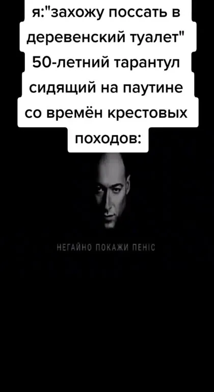 Тарантул в деревенском туалете