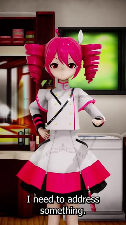 Pink-haired mascot confronts commenters