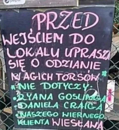 Ryan Gosling bez koszulki